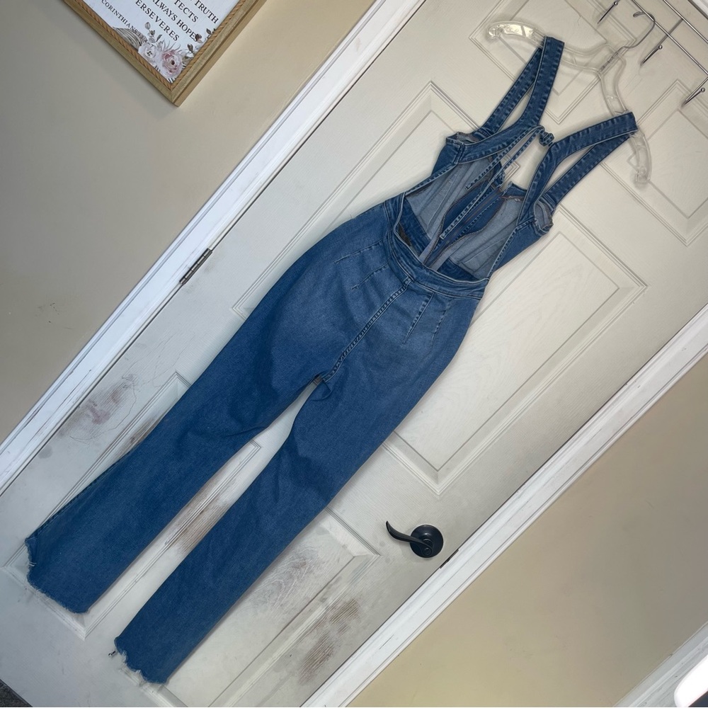 Free People Women We The Free Curvy 2nd Ave One Piece Jumpsuit Sz 4 - Picture 12 of 12